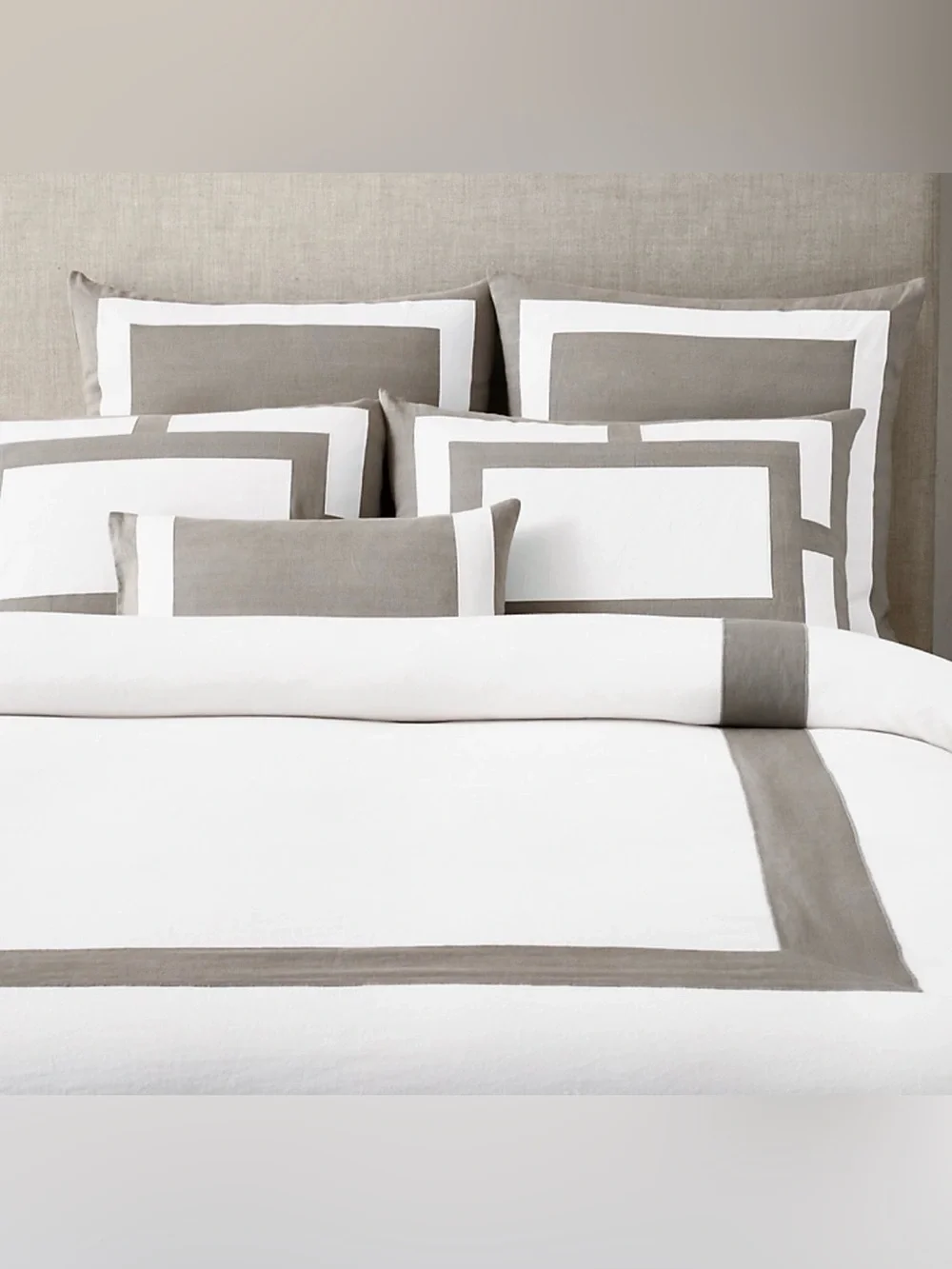 Restoration Hardware framed cotton euro sham